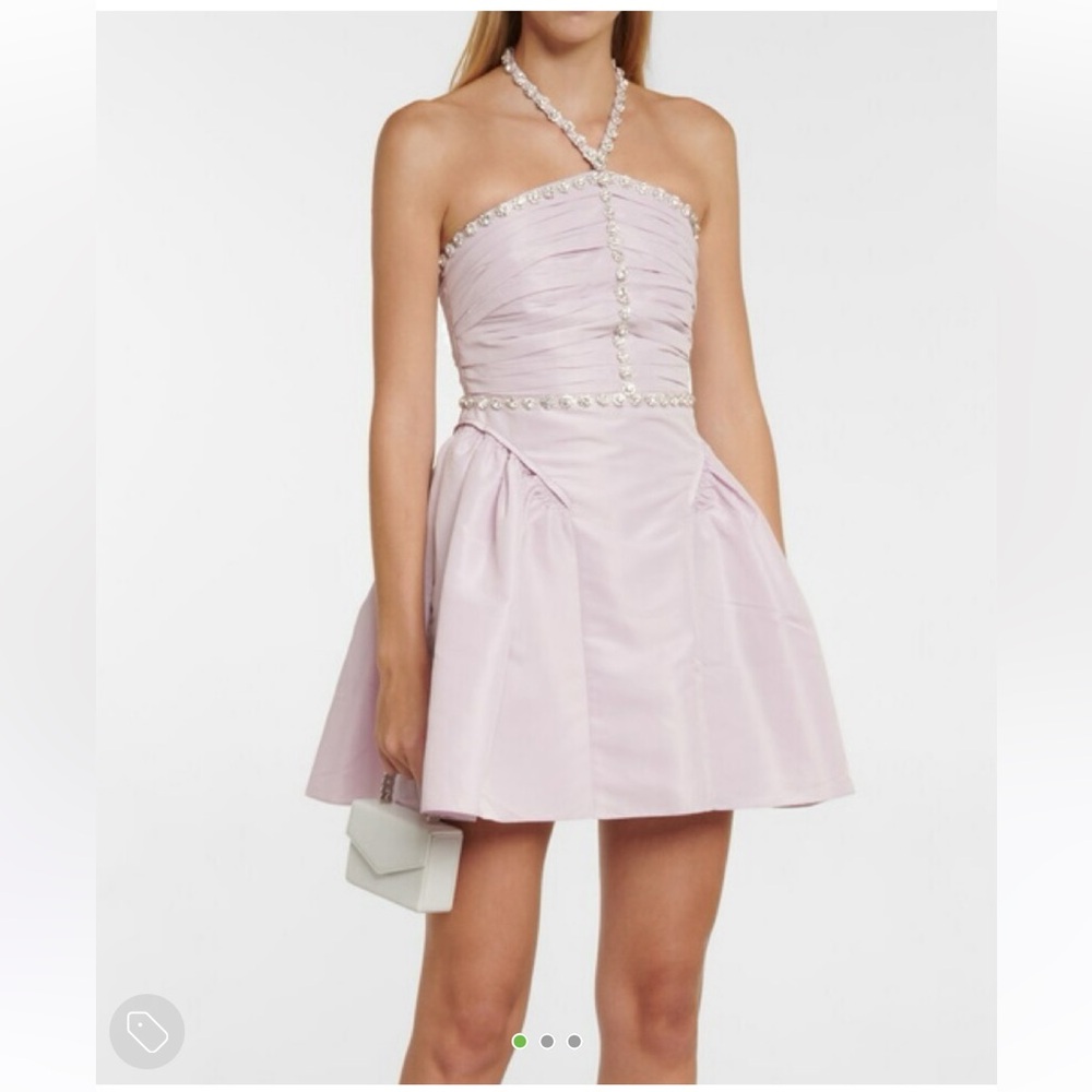 Self-Portrait Pink Mini Dress